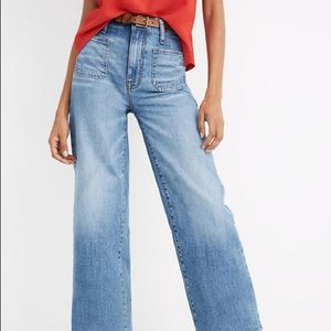 Madewell Wide Leg Cropped Jeans